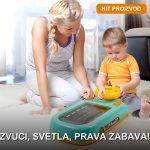 Dečja igračka simulacija vožnje sa volanom — zvuci motora i svetlosni efekti za malu decu
