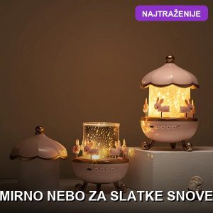 dečji noćni projektor sa projekcijom — prednja strana
