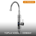 Delimano slavina sa grejačem za sudoperu INOX — brušeni nerđajući čelik sa displejom temperature