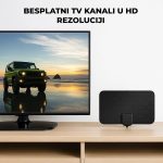 USB napajanje i koaksijalni priključak digitalne sobne antene — jednostavna instalacija
