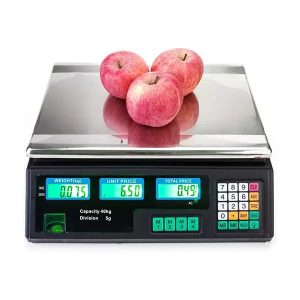 digitalna trgovačka vaga 40kg — prednja strana