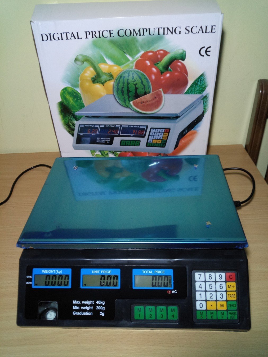 digitalna trgovačka vaga 40kg — detalji