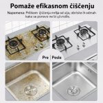 Upotreba paročistača za dom na kuhinjskim pločicama — čišćenje bez hemikalija