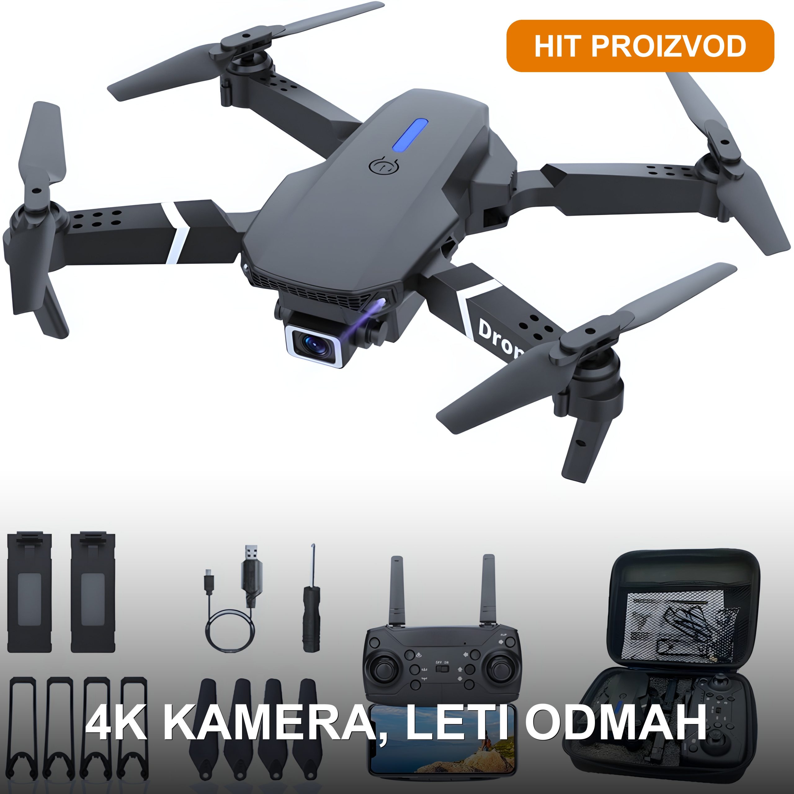 dron sa 4K kamerom dron sa 4K kamerom — prednja strana