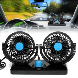 dupli ventilator za auto 12V — prednja strana