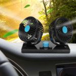 dupli ventilator za auto 12V — u upotrebi