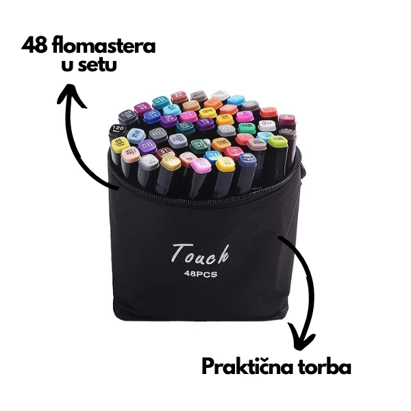 dvostrani flomasteri set dvostrani flomasteri set — u upotrebi
