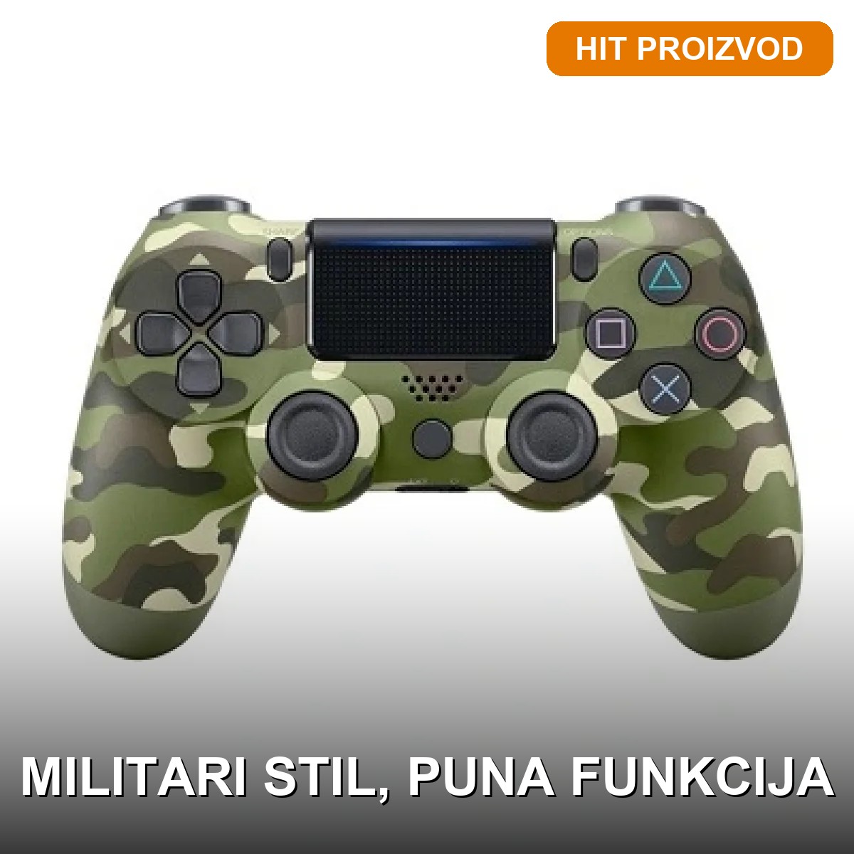 dzojstik-za-ps4-maskirni-1 džojstik za PS4 maskirni — prednja strana