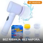 Električna četka za čišćenje 5u1 Pro sa nastavcima i USB kablom