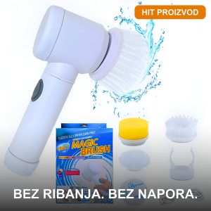 Električna četka za čišćenje 5u1 Pro sa nastavcima i USB kablom