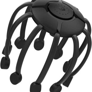 Masažer za glavu Octopus sa fleksibilnim pipakima iz drugog ugla