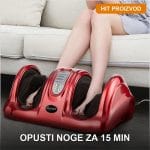 Električni masažer za stopala i listove sa daljinskim upravljačem — pogled spreda