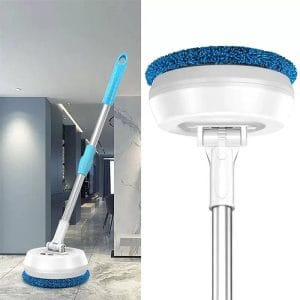 električni teleskopski mop — u upotrebi