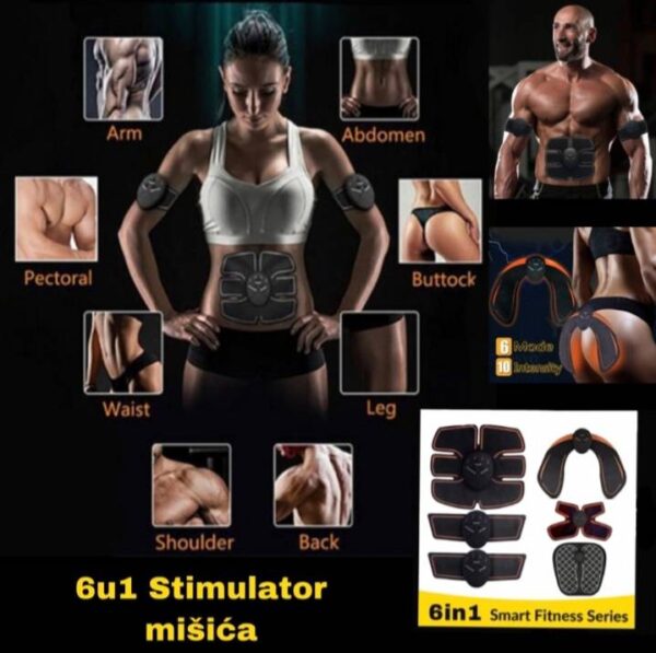 EMS stimulator mišića — prednja strana
