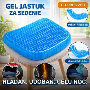 ergonomski gel jastuk za spavanje — prednja strana