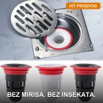 Filter protiv mirisa iz odvoda umetnut u slivnik kupatila