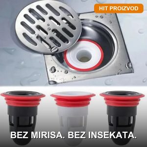 Filter protiv mirisa iz odvoda umetnut u slivnik kupatila