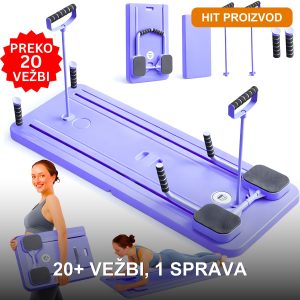 FitPower pilates sprava za vežbanje kod kuće — sklopiva sprava za trening celog tela