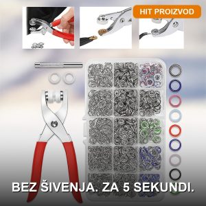 set za dugmad bez šivenja — prednja strana