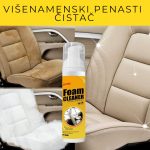 FoamPro 360 penasti čistač u upotrebi – čišćenje auto sedišta i volana od prljavštine