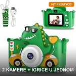 fotoaparat za decu dinosaurus — prednja strana