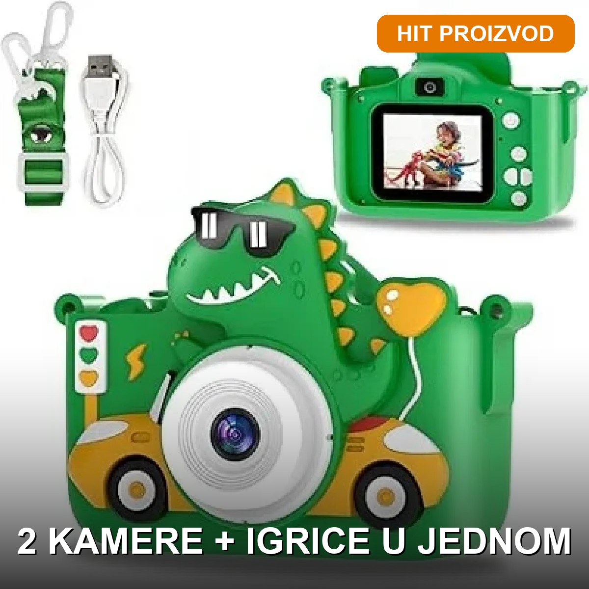 fotoaparat-za-decu-dinosaurus-1 fotoaparat za decu dinosaurus — prednja strana