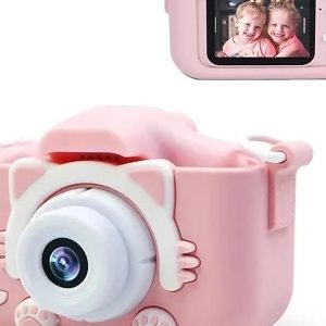 fotoaparat za decu roze — u upotrebi