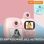 fotoaparat za decu sa instant štampačem — prednja strana