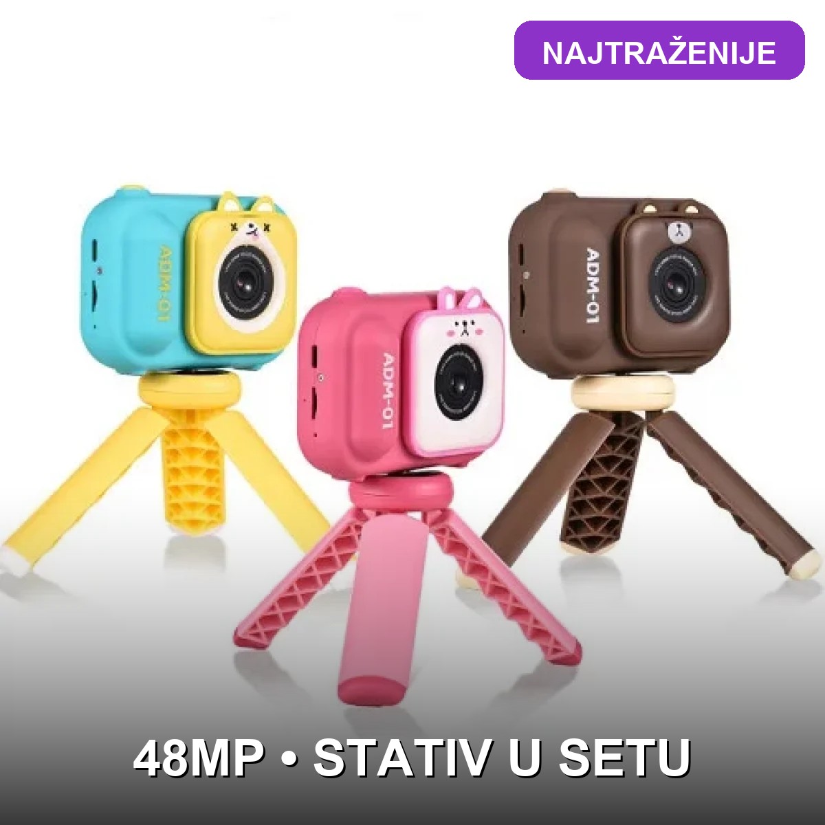 deciji-fotoaparat-sa-mini-stativom-1 dečiji fotoaparat sa mini stativom — prednja strana