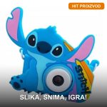 Fotoaparat za decu Stitch — digitalna kamera sa selfie kamerom i silikonskom maskom
