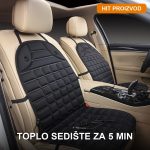 Grejač auto sedišta 12V – presvlaka sa grejanjem montirana na vozačko sedište automobila
