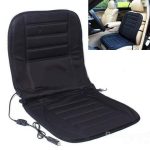 Detalj ergonomskog leđnog dela grejna podloge za auto sedište — lumbalna podrška za donji deo kičme