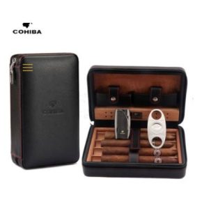 humidor kutija set za putovanje — u upotrebi