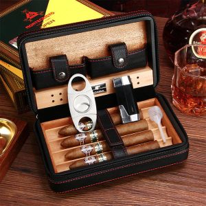 humidor kutija set za putovanje — prednja strana