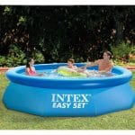 Intex Easy Set bazen 244x61 cm, porodični bazen sa plavim tekstilom