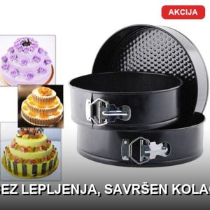 kalupi za torte i kolače teflon set — prednja strana