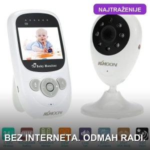 kamera za bebe sa monitorom — prednja strana