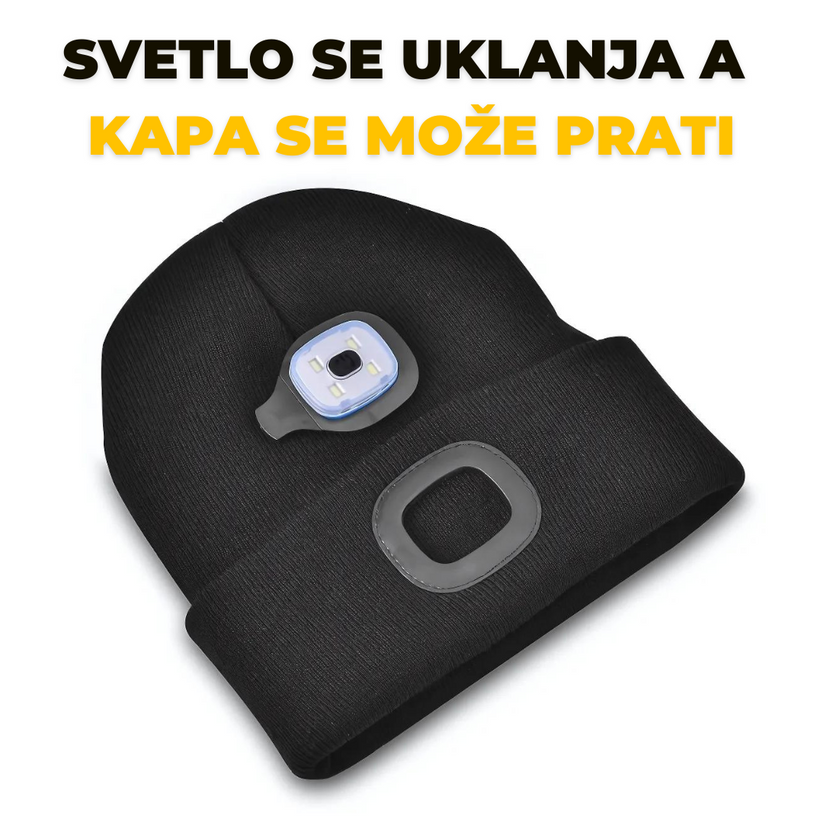 kapa sa LED svetlom kapa sa LED svetlom — detalji