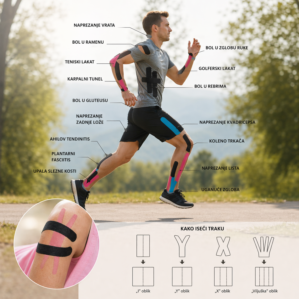 kinesio trake za sport kinesio trake za sport — u upotrebi