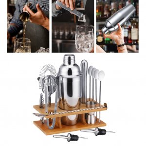 koktel set od inox — prednja strana