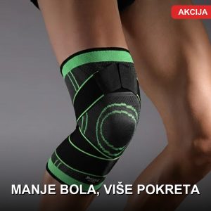 kompresioni steznik za koleno — prednja strana