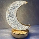 Kristalna lampa polumesec sa USB noćnim svetlom dekorativna