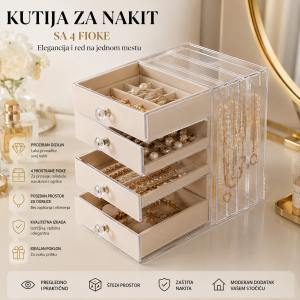 kutija za nakit sa fiokama — prednja strana