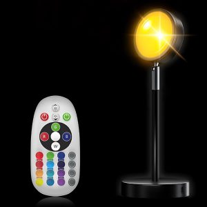 Detalj fleksibilnog creva lampe zalazak sunca – 360° podesiv ugao projekcije