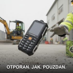 Land Rover C9 dual sim telefon otporan na udarce sa LED lampom — prednja strana