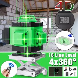 laser za nivelaciju 4D 16 linija — prednja strana