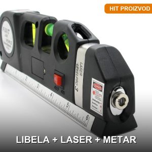laserska libela 3 u 1 — prednja strana
