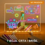 LED ploča za crtanje za decu — prednja strana