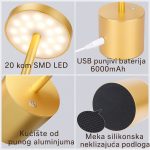 LED prenosiva lampa za čitanje — u upotrebi