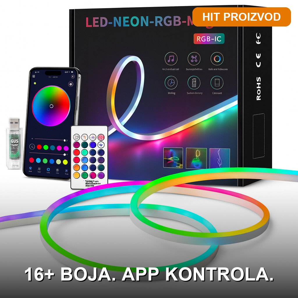 RGB LED traka za sobu RGB LED traka za sobu — prednja strana